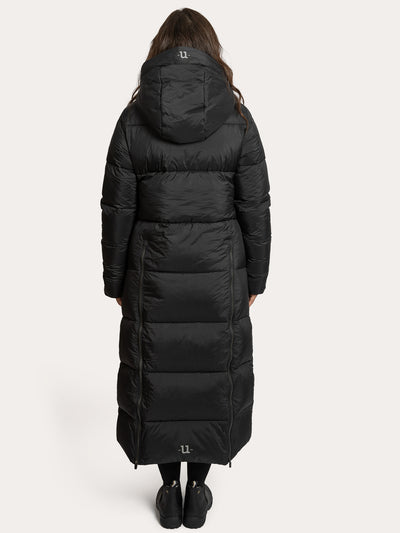 Uhip Arctic Extended Coat in Jet Black – product photograph 5 