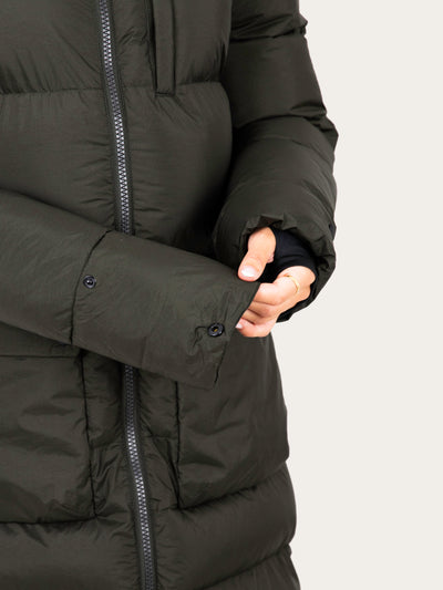 Uhip Arctic Extended Coat in Dark Green – product photograph 5 