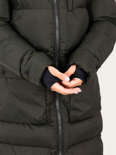 Uhip Arctic Extended Coat in Dark Green – product photograph 6 