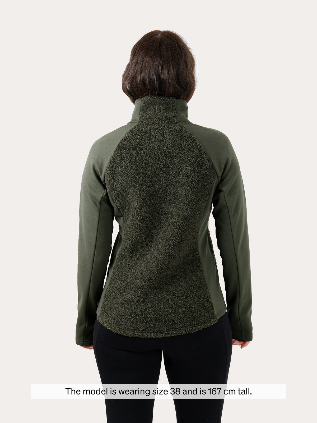 Uhip Cozy Pile Hybrid Jacket in Willow – photograph 3 