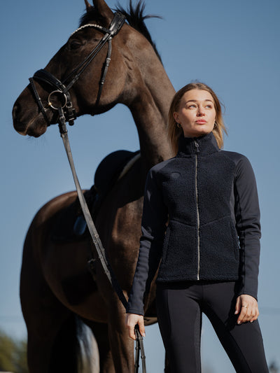 Uhip Cozy Pile Hybrid Jacket in Midnight – photograph 2 