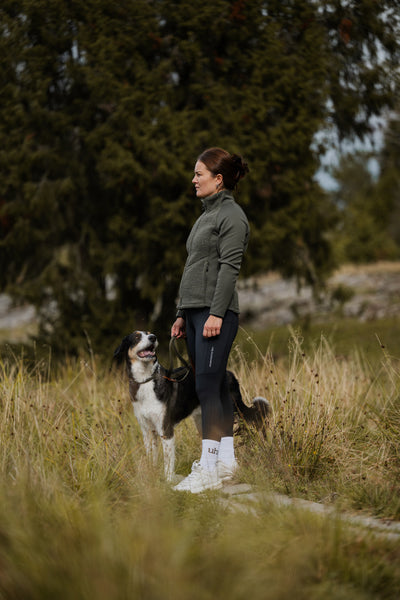 Uhip Cozy Pile Hybrid Jacket in Willow – photograph 2 