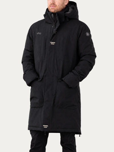 Uhip Urban Stretch Men's Parka in Jet Black – product photograph 1 