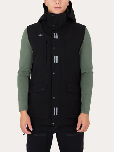 Uhip Men's Regular Pro Dog Trainer Vest in Jet Black – product photograph 1 