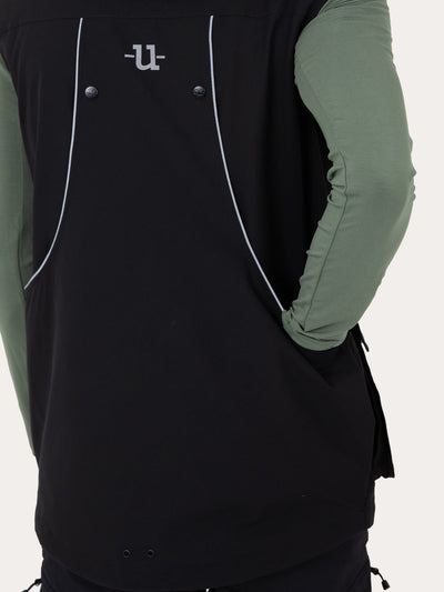 Uhip Men's Regular Pro Dog Trainer Vest in Jet Black – product photograph 6 