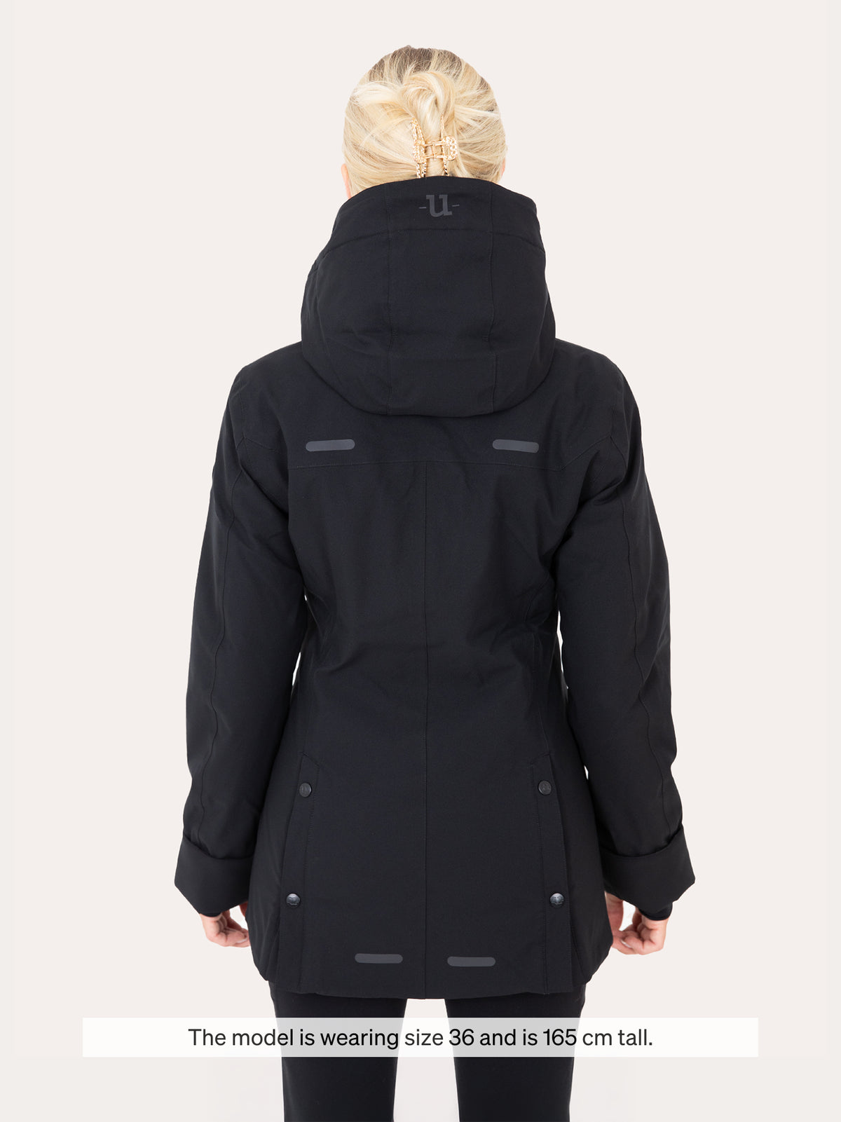 Uhip Hailey Insulated Rain Jacket Jet Black – photograph 3 