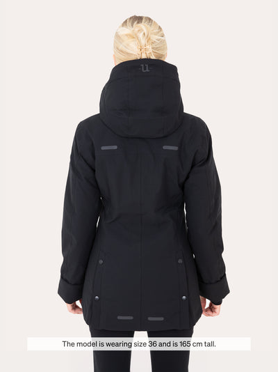 Uhip Hailey Insulated Rain Jacket Jet Black – photograph 3 