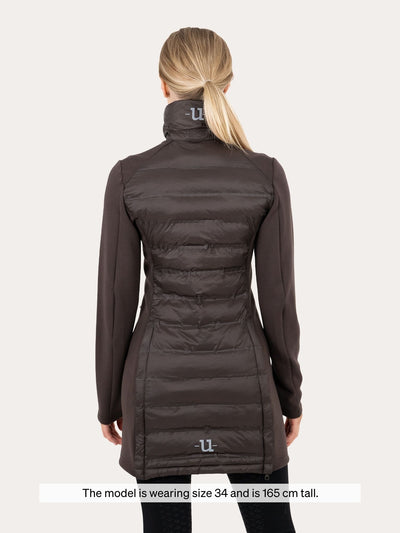 Uhip Everyday Hybrid Long Jacket in Ash Brown – product photograph 3 