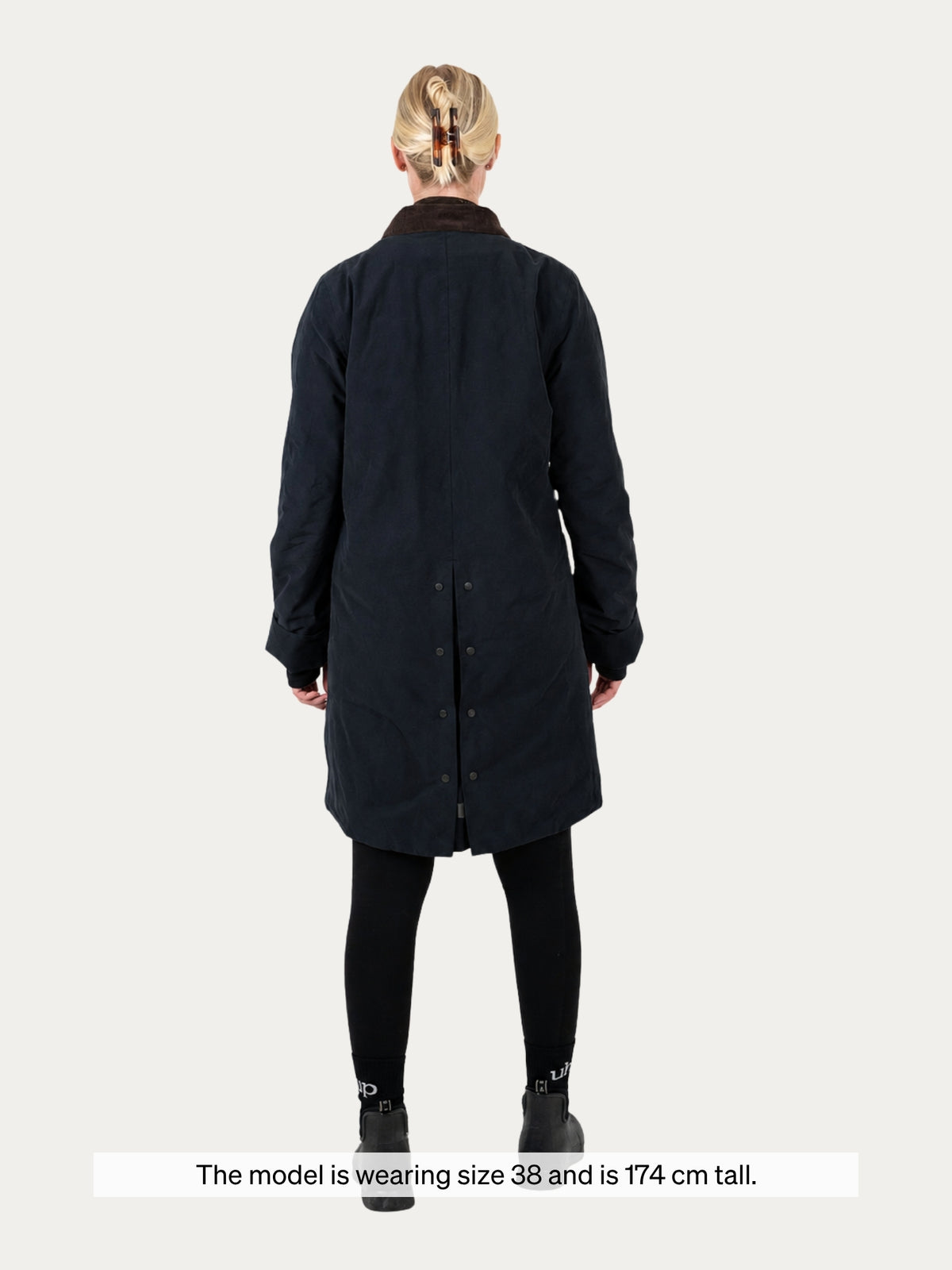 Uhip Field Coat in Jet Black – product photograph 3 