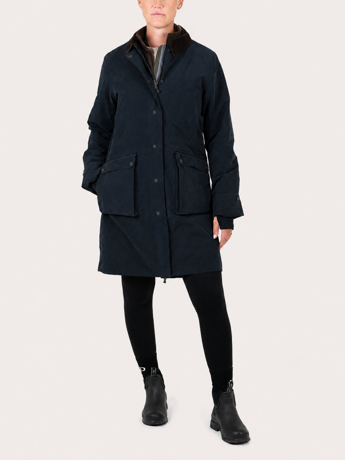 Uhip Field Coat in Jet Black – product photograph 1 #color_jet-black