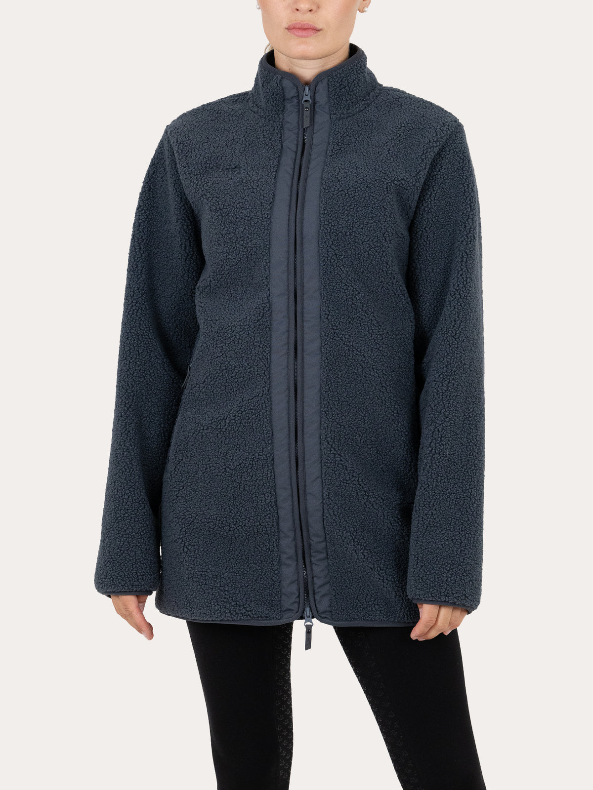 Uhip Windstopper Pile Long Jacket in Turbulence Grey – photograph 1 