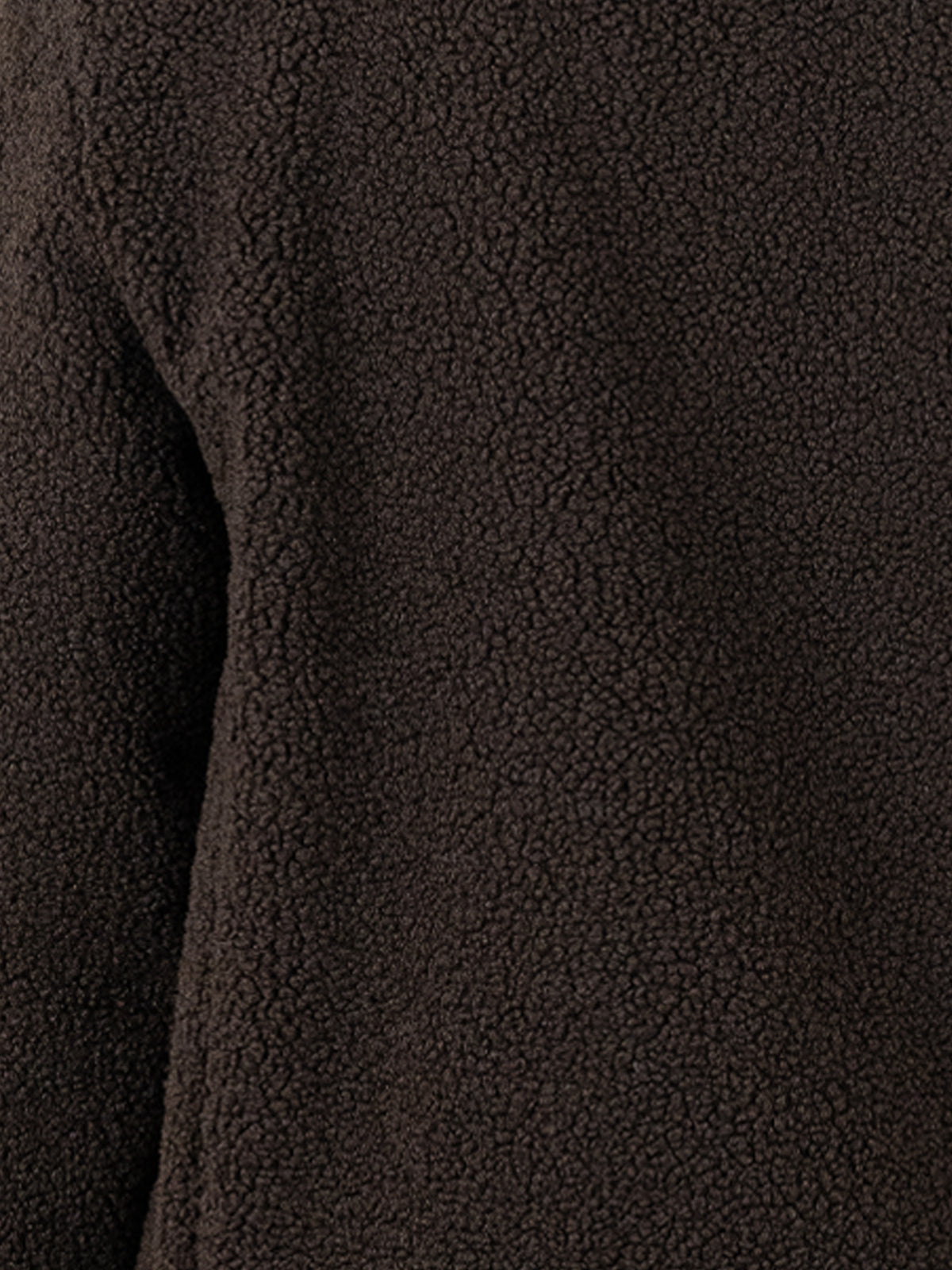 Uhip Windstopper Pile Long Jacket in Ash Brown – photograph 5 
