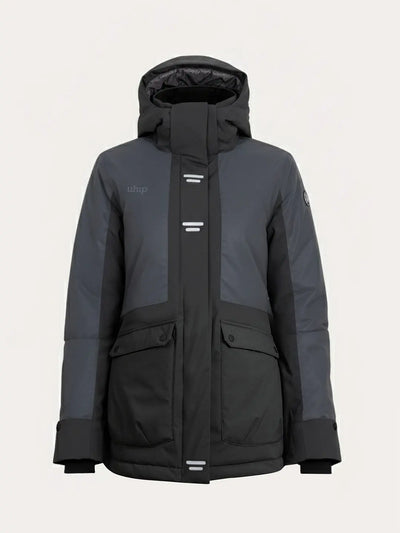 A Uhip Reflective Jacket 2.0   with reflective silver details and a small white 'Uhip' logo on the left chest, shown against a light grey background.