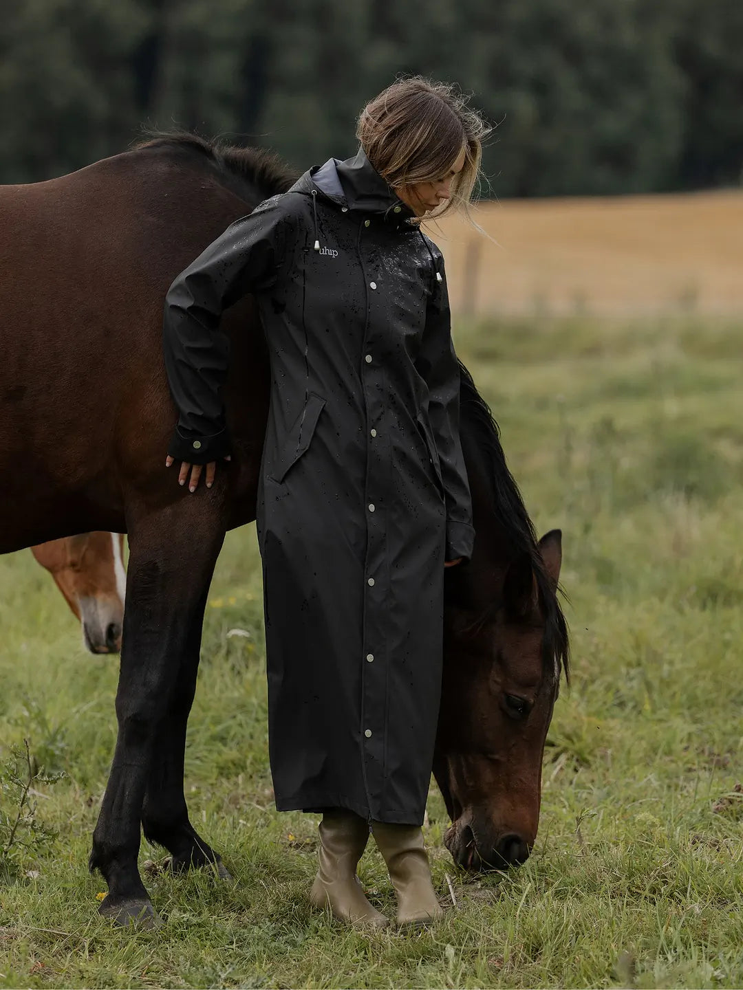 Uhip Winnie Raincoat Extended. Women’s Long Waterproof Riding & Outdoor Coat