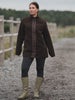 Uhip Windstopper Pile Long Jacket #color_ash-brown