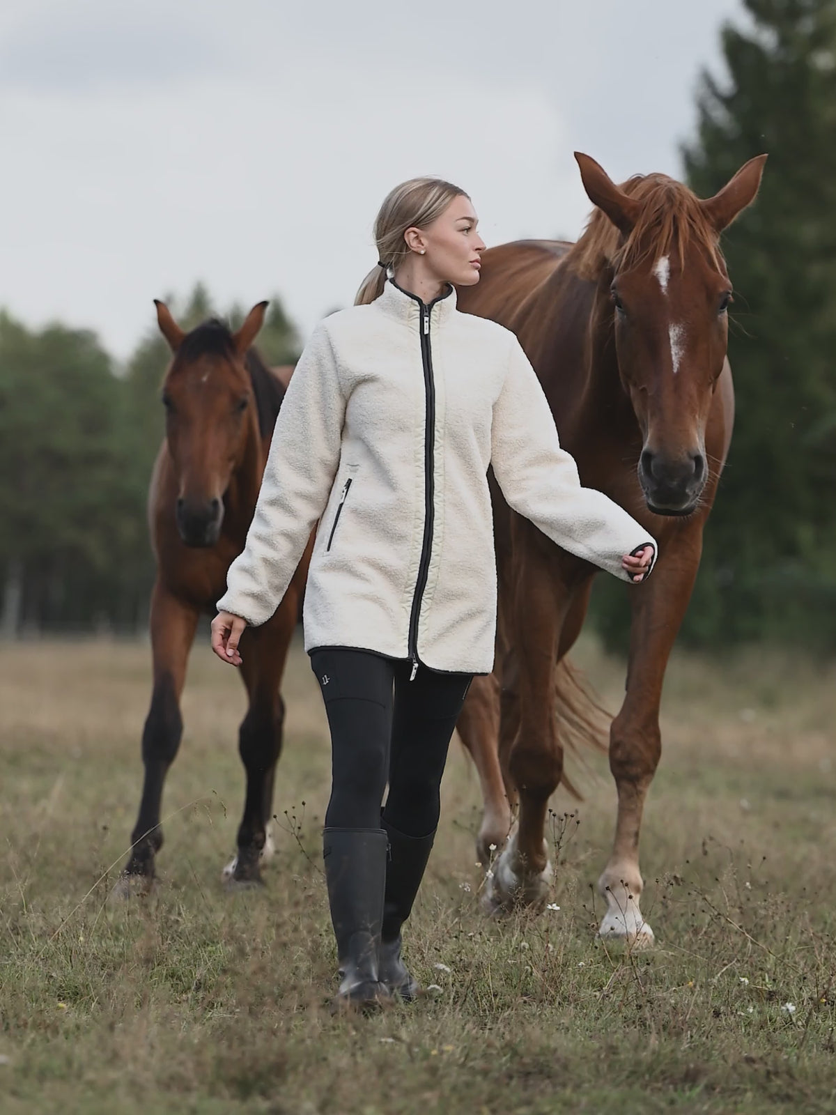 Uhip Windstopper Pile Long Jacket 