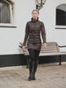 Uhip Everyday Hybrid Long Jacket in Ash Brown #color_ash-brown